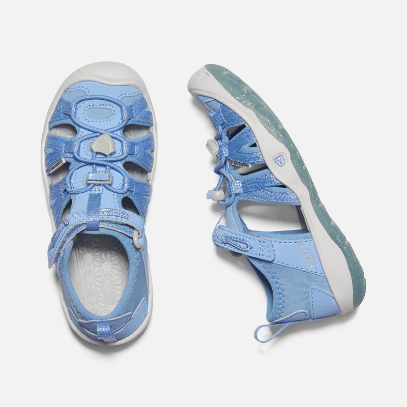 Keen Moxie Sandalen Kinder DE-62478 Della Blue/Vapor - Keen Kinderschuhe Blau